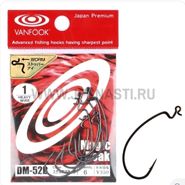 Офсетные крючки VANFOOK DM-52 #1 stealth black