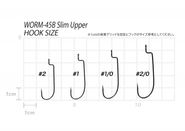 Офсетные крючки VANFOOK Worm-45B Slim Upper #2 NS black