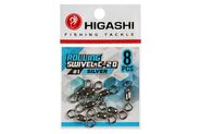 Вертлюг HIGASHI Rolling swivel C-20 #1 silver