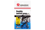 Двойной вертлюг с карабином HIGASHI Double swivel snap 1/0*2/0*1/0 black