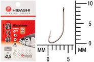 Крючок HIGASHI Akitakitsune ringed #2.5 Silver