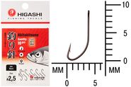 Крючок HIGASHI Akitakitsune ringed #2.5 Black