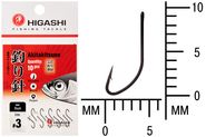 Крючок HIGASHI Akitakitsune ringed #3 Black