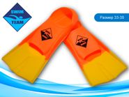 Ласты для бассейна размер 33-35 SWIM TEAM :ТЕ-2737-3  (оранжевый) 00084