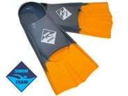 Ласты для бассейна размер 33-35 SWIM TEAM :TE-2737-2  (серо-оранжевый) GETSPORT 00149