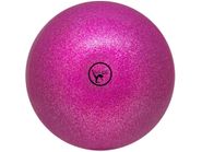 Мяч для художественной гимнастики GO DO. Диаметр 19 см. Цвет: розовый с глиттером. GETSPORT 00633