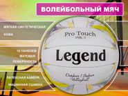 Волейбольный мяч Legend Pro-Touch белый с вставками 00897