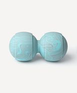 БЕЗ УПАКОВКИ Мяч для МФР STARFIT RB-107, 12,5 x 6,3 см, силикагель, двойной, голубой/серый STARFIT ЦБ-00005279