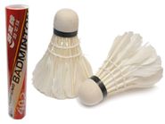 Волан перьевой с синтетической головкой. В тубе 12 шт :402 01004