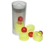 Волан пластиковый c резиновой головкой. В тубе  5 шт: Small-12  (Жёлтый) 01073