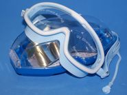 Очки для плавания BL-9300  (Сине-белые - БГ) GETSPORT 01207