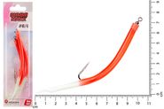 Крючок оснащенный кембриком HIGASHI Gummi Makk #6/0 (set-3pcs) #01 Red