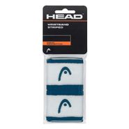 Напульсники HEAD 2,5" stripped, 285865-TEWH, ширина 7см, 90% нейлон, 10% эластан, пара, бирюзово-бел 2,5''