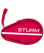 Чехол для ракетки для настольного тенниса STURM CS-02 для одной ракетки красный-прозрачный УТ-00013117