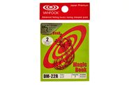 Офсетные крючки VANFOOK DM-22 #1 red