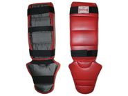 Защита ног голень+стопа SPRINTER модель В, размер S ребристая  (Красный) GETSPORT 03201