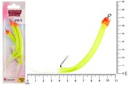 Крючок оснащенный кембриком HIGASHI Gummi Makk #6/0 (set-3pcs) #03 Yellow