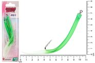 Крючок оснащенный кембриком HIGASHI Gummi Makk #6/0 (set-3pcs) #04 Green