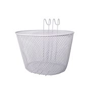 Корзина перед. с крючками 25х18х19 бел. КИТАЙСКИЕ ПРОИЗВОДИТЕЛИ NTB22046