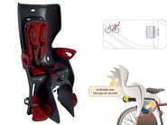 Сидение заднее Summer Relax B-fix сер./крас., на 29" BELLELLI NBE21353