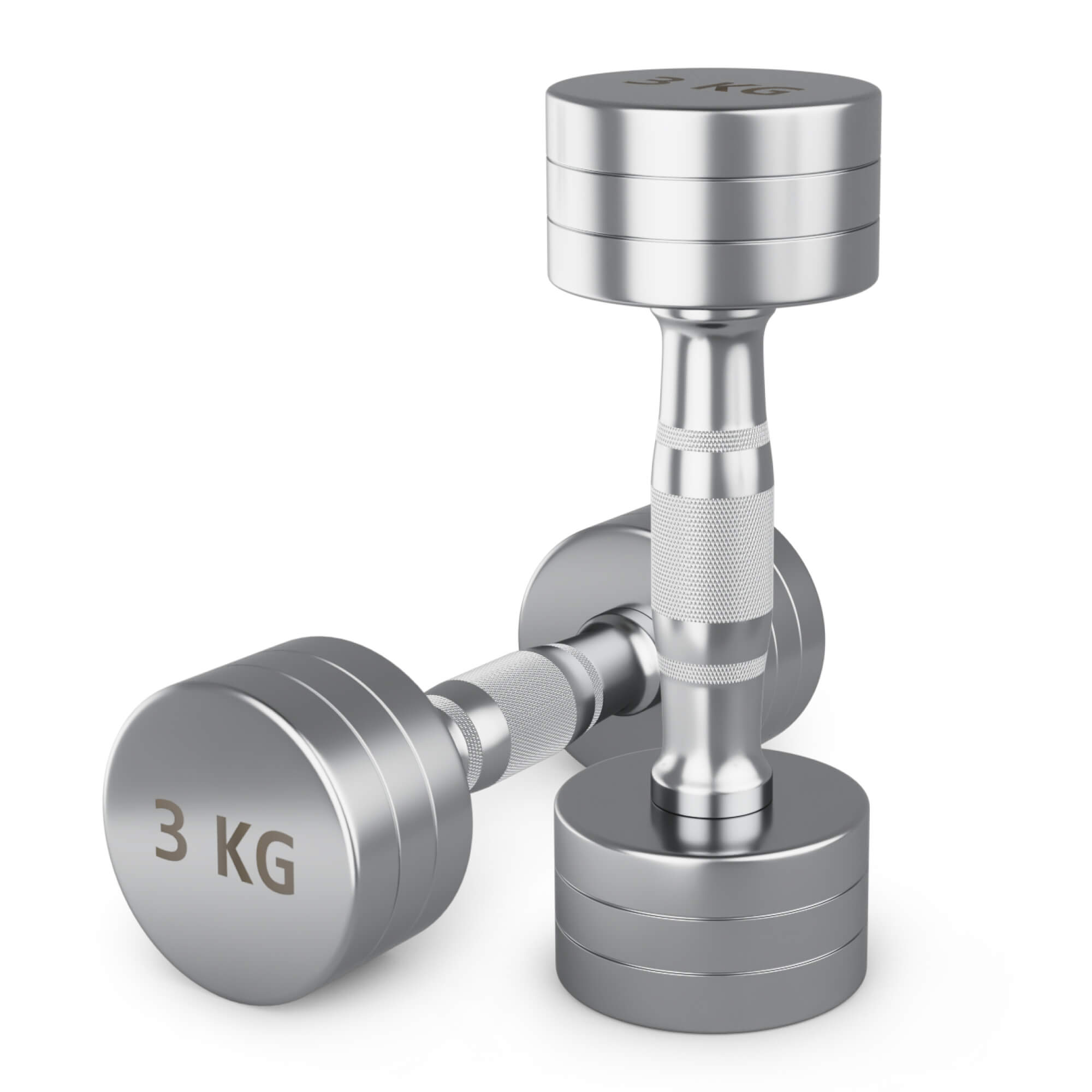 Гантели хромированные