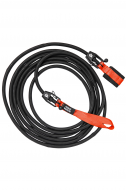 Тренажер для плавания трос латексный Long Safety cord 5,4-14,1 кг Black-Red MAD WAVE M0771 02 4 00