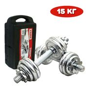 H09937 Набор гантелей в кейсе 15 кг 