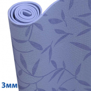 Коврик для йоги 173х61х0,3 см (синий с рисунком) HKEM113-B1 10013079