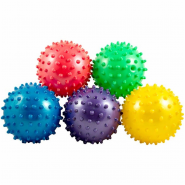 Мяч массажный d-12 см ПВХ цвета Mix: красный/синий/зеленый/розовый в пакете F18568 10014207