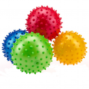 Мяч массажный d-10 см ПВХ цвета Mix: красный/синий/зеленый/розовый в пакете F18567 10014206
