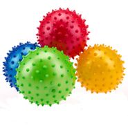 Мяч надувной массажный d-16 см F18569 (материал:ПВХ,цвета Mix:красный/синий/зеленый/розовый) 10014208