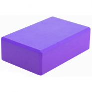 Блок для йоги полумягкий (фиолетовый) 76х152х228мм из вспенненого эва 10015428