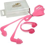 C33555-2 Комплект для плавания беруши и зажим для носа (розовые) 10016736