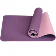 Коврик для йоги ТПЕ 183х61х0,6 см (фиолетово/розовый) 10017396
