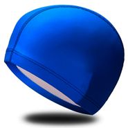 B31516 Шапочка для плавания ПУ одноцветная (Синяя) 10017991
