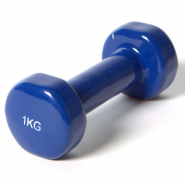 Гантель виниловая Sportex DB100 1.0 кг (1 шт.) (синий) 10018288