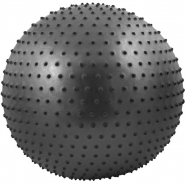 Мяч гимнастический Anti-Burst массажный 55 см (черный) FBM-55-8  10018851