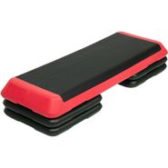 Степ платформа обрезиненная Профи, 3-х уровневая (красная) STPRO201-4D 10019049