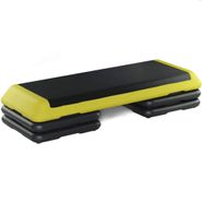 Степ платформа обрезиненная профи Sportex STPRO201-C 3-х уровневая желтая 10019050