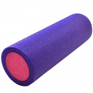 Ролик для йоги полнотелый 2-х цветный (фиолетовый/розовый) 45х15 см. (B34492) PEF45-4 10019271