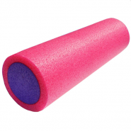 Ролик для йоги полнотелый 2-х цветный (розовый/фиолетовый) 45х15 см. (B34493) PEF45-5 10019272