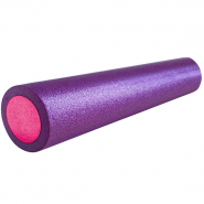 Ролик для йоги полнотелый 2-х цветный (фиолетовый/розовый) 60х15см. (B34495) PEF60-7 10019417