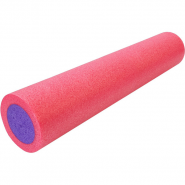 Ролик для йоги полнотелый 2-х цветный (розово/фиолетовый) 60х15см. (B34496) PEF60-8 10019418