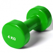 Гантель виниловая Sportex 4 кг (зеленая) B35019 10019654