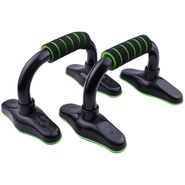 Упоры для отжимания Sportex D34489 с неопреновыми ручками металл (зеленые) (56-923) 10019900