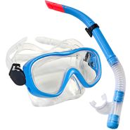 Набор для плавания юниорский маска+трубка E33109-1 (ПВХ) (синий) 10019980