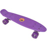 Скейтборд пластиковый 56x15 см со светящимися колесами Sportex E33093 (фиолетовый) (SK501) 10020092