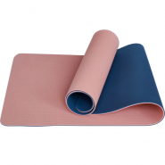 Коврик для йоги Sportex E33587 ТПЕ 183х61х0,6 см (розовый/синий) 10020098