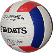 Мяч волейбольный STADATS (красный/синий) машинная сшивка E33489-2 10020177