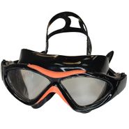 E36873-10 Очки маска для плавания взрослая (черно/оранжевые) 10020540